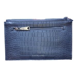 Etienne aigner large blue wristlet nwot